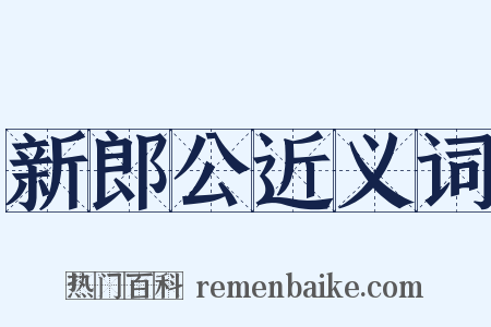 新郎公近义词是什么意思的图片